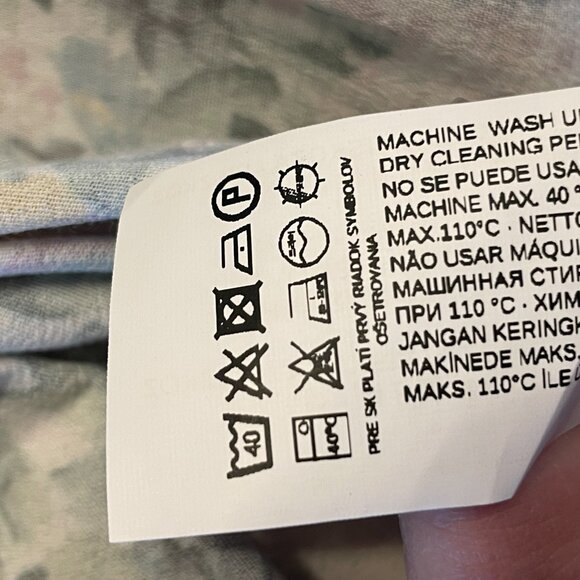 Mango MNG Off One Shoulder Dress Sz SMALL Floral Ruffle Tie Belt NEW - Picture 13 of 14